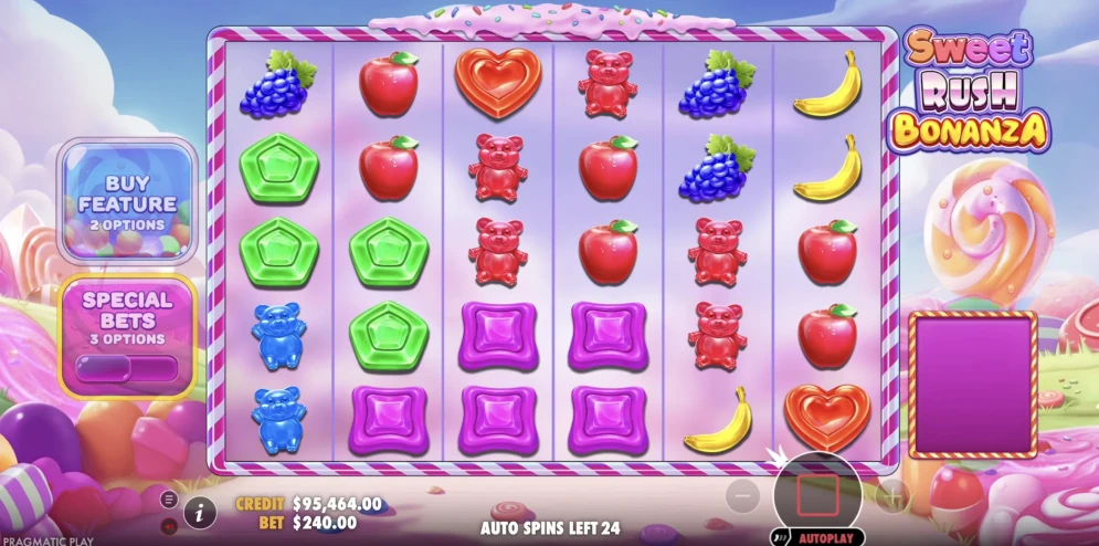 Sweet Rush Bonanza gameplay